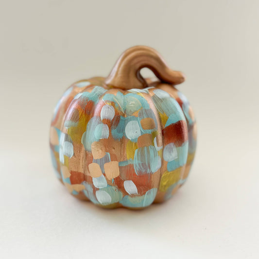 Jessica Reynolds Copper Abstract Pumpkin