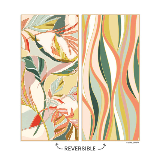 Werkshoppe's Exotic Leaves Microfiber Beach and Pool Towel