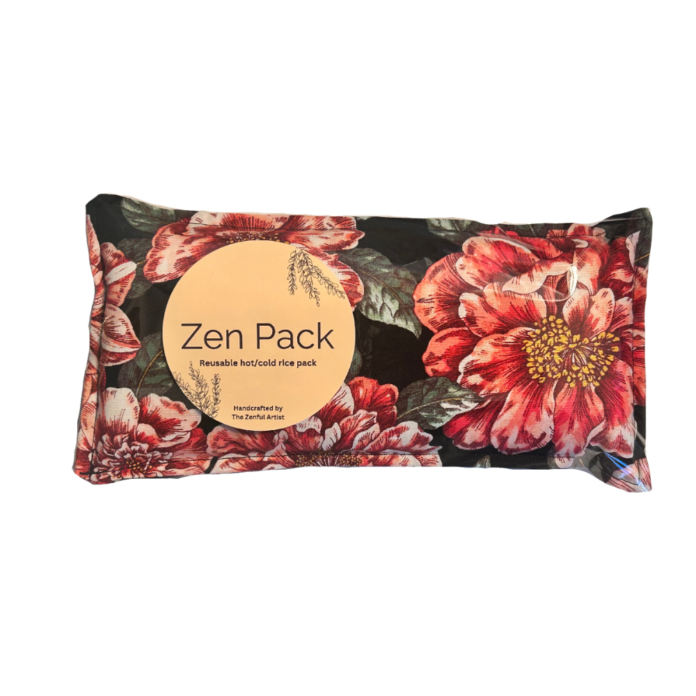Reusable Hot/Cold Rice Pack - Pink Floral