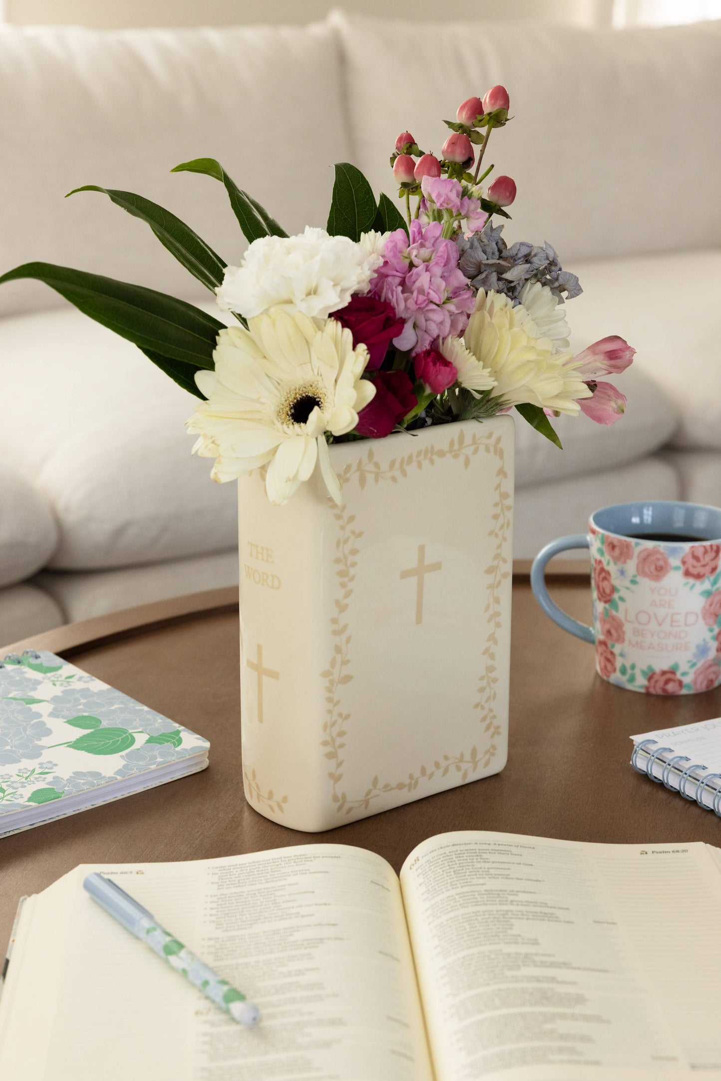 Large Book Vase, The Word