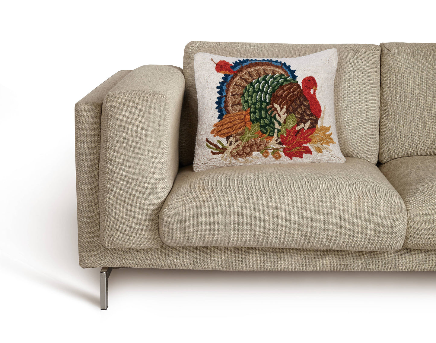 Peking Handicraft Turkey Hook Pillow - Mary Lake Thompson