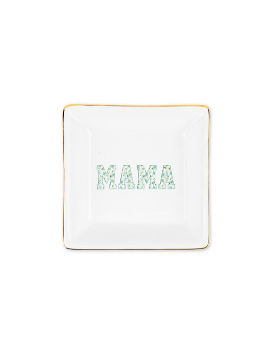 Royal Standard Mama Audrey Trinket Dish (White/Multi) 4”