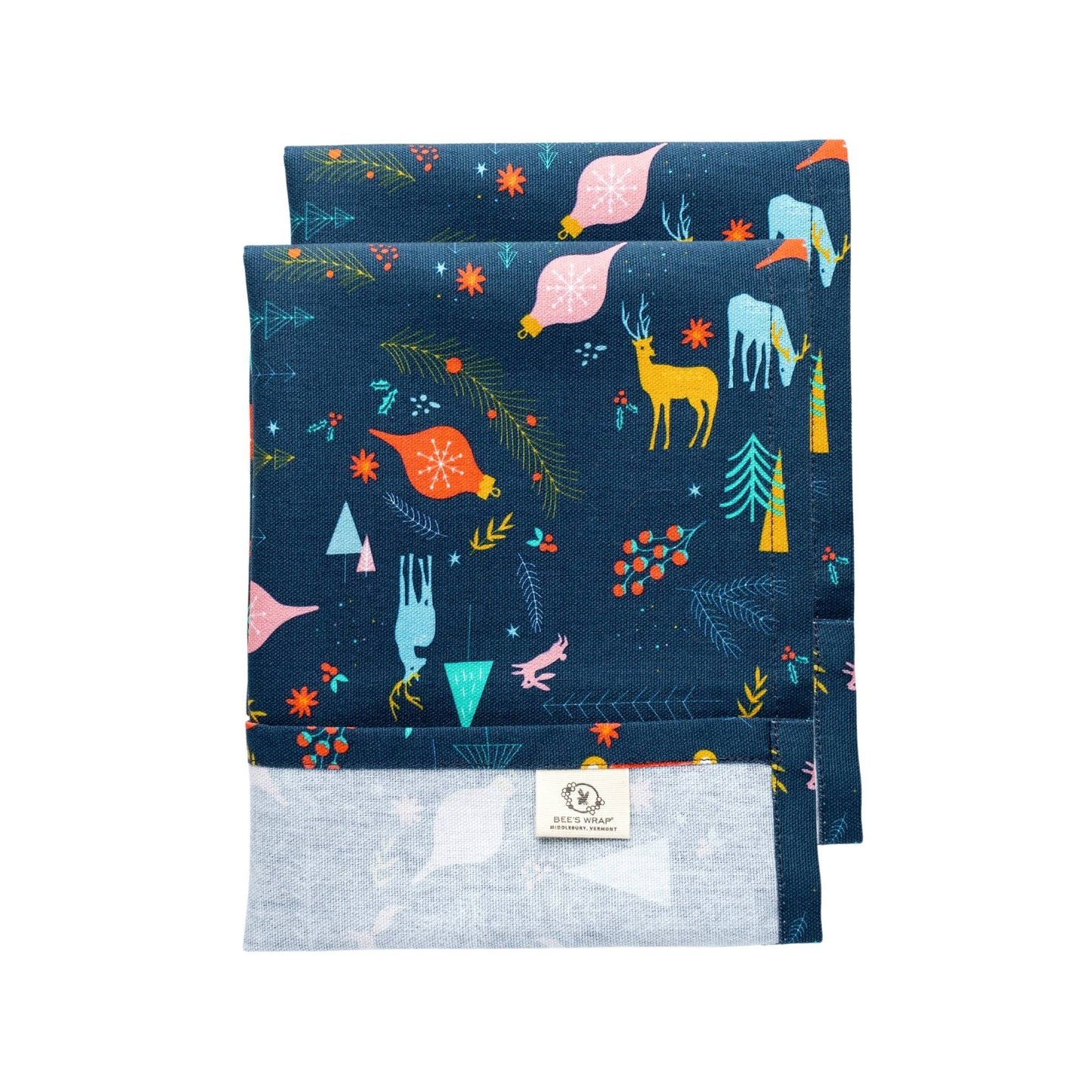 Bee’s Wrap® Holiday Tea Towel 2 Pack, Winter Wonderland, Organic