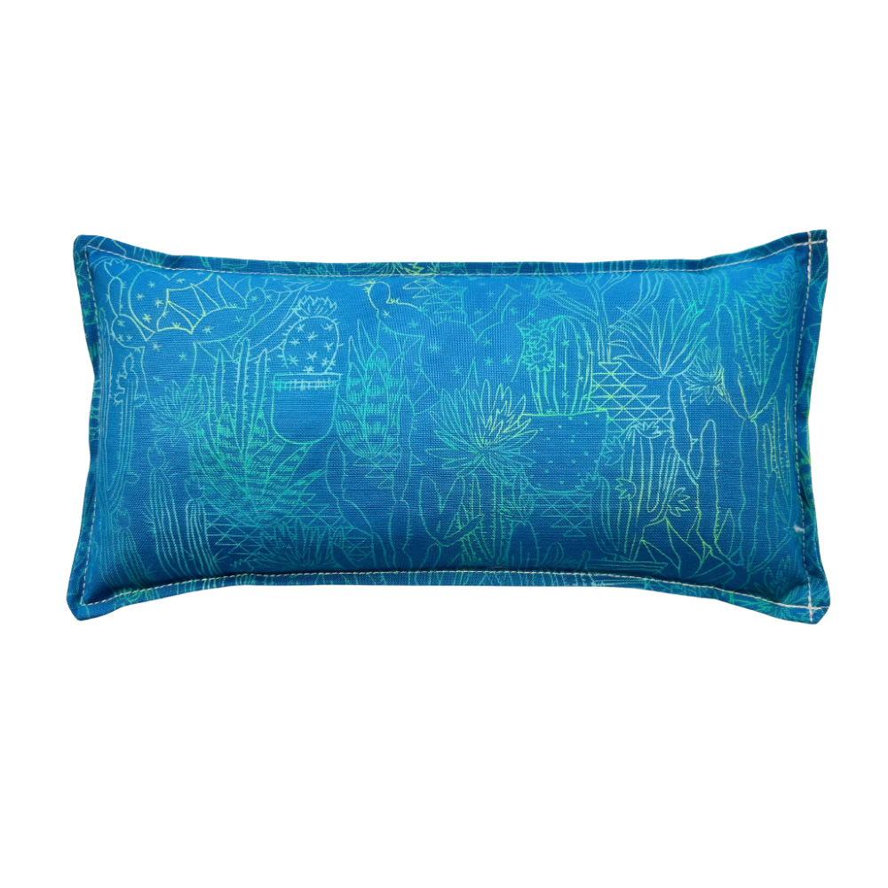 Reusable Hot/Cold Rice Pack - Blue Cactus Plants
