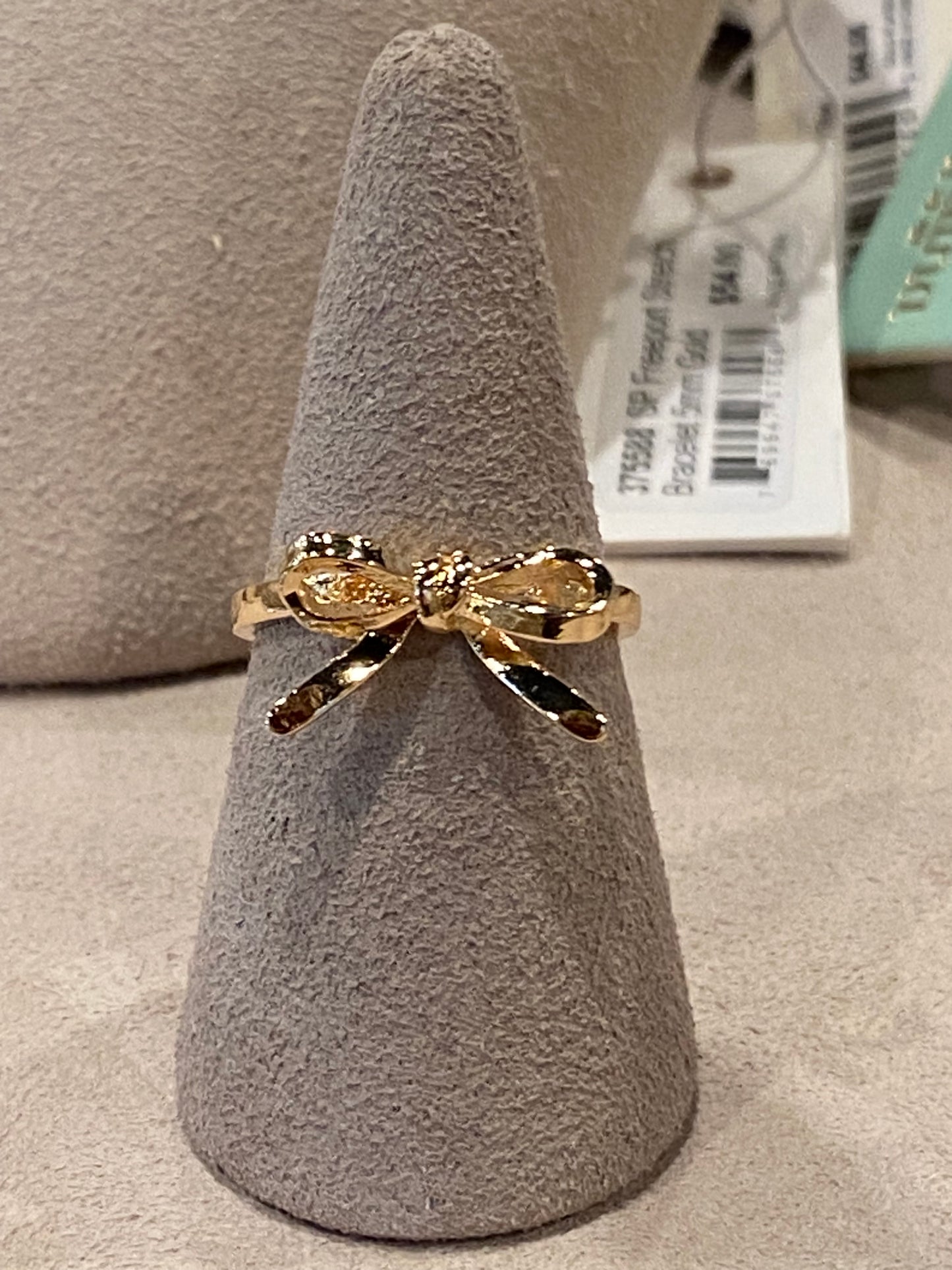 Gold Bow Ring Size 7