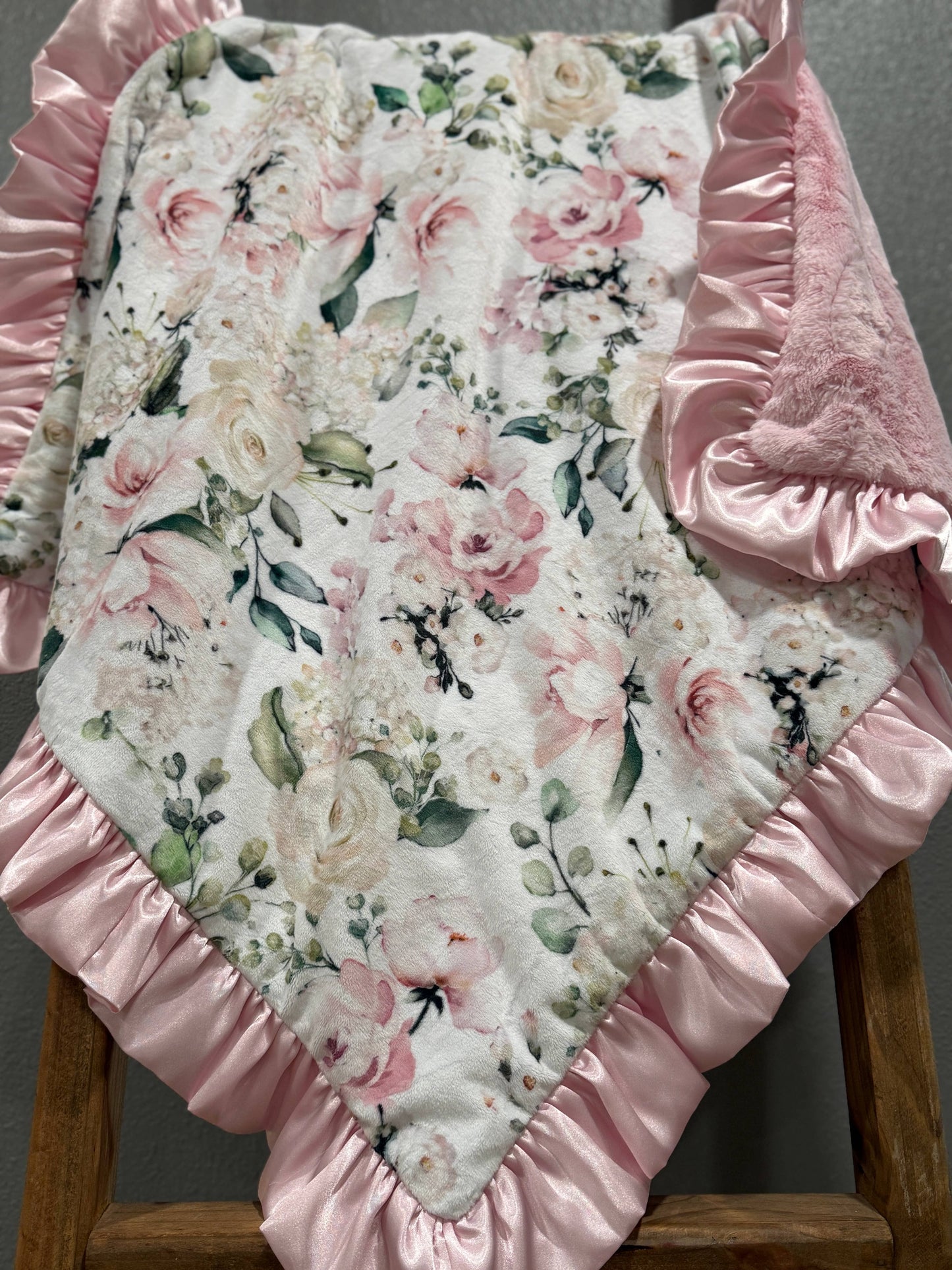 Cuddle Couture Something Pink Minky Blanket