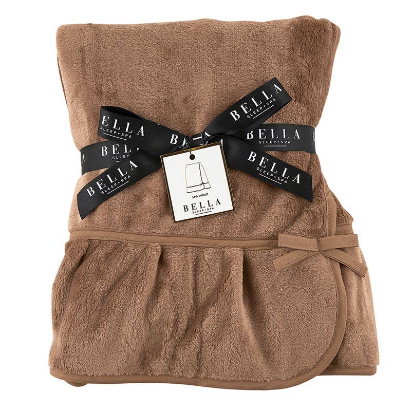 Bella Sleep + Spa Plush Spa Wrap - Mocha