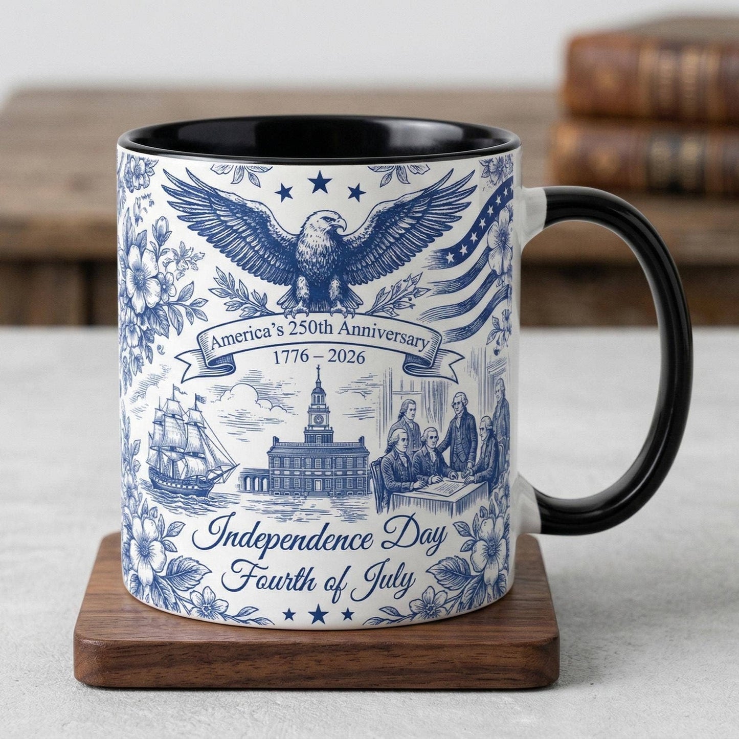 America's 250th Cup, Patriotic Liberty Bell Coffee Mug