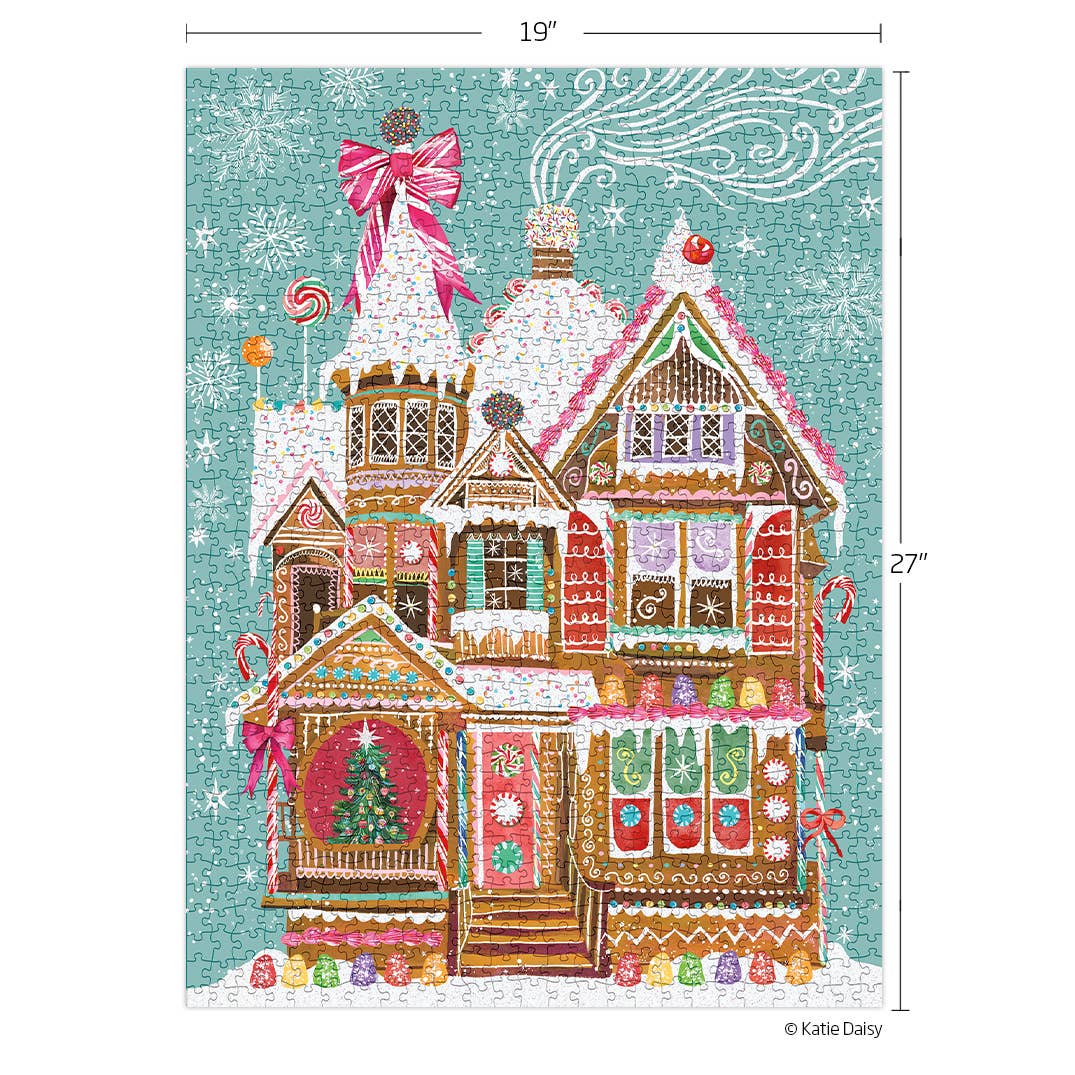 WerkShoppe Gingerbread House 1000 Piece Christmas Puzzle