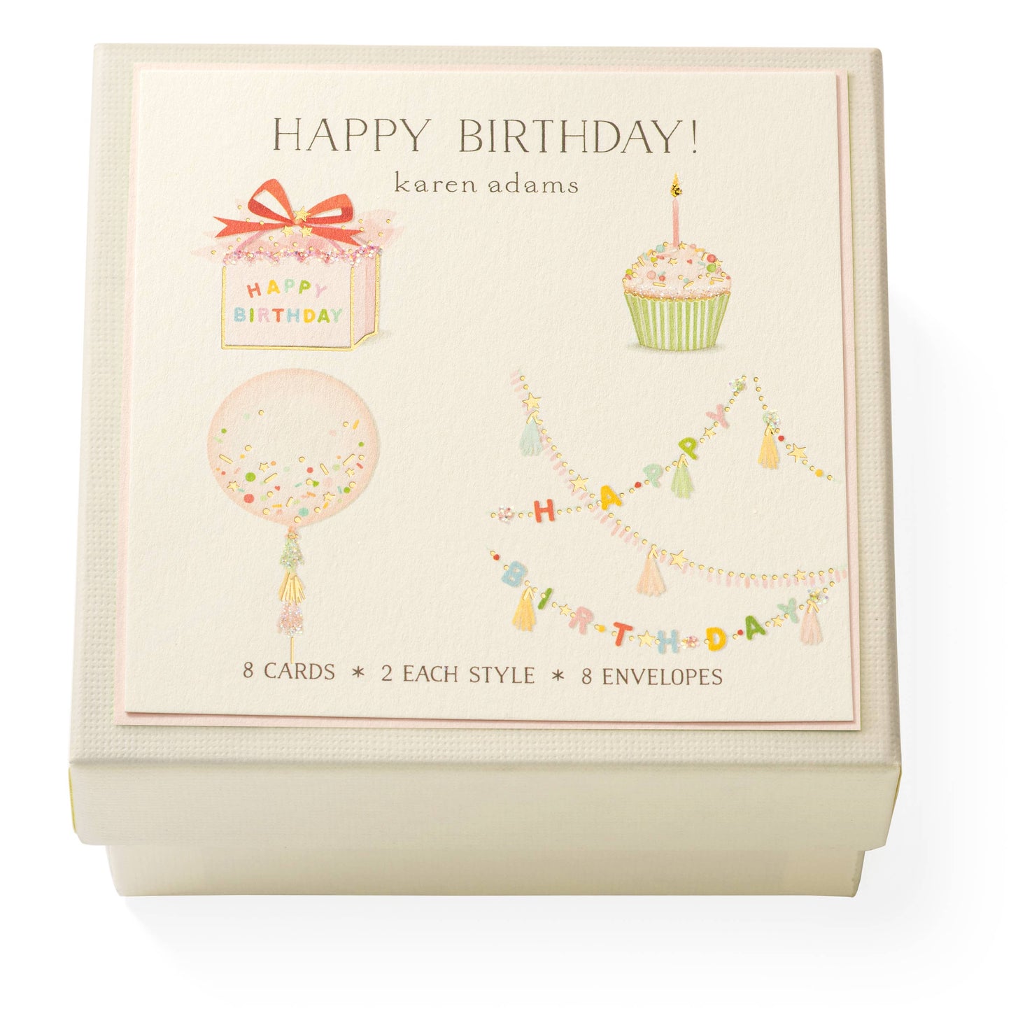 Karen Adams Happy Birthday Gift Enclosure Box
