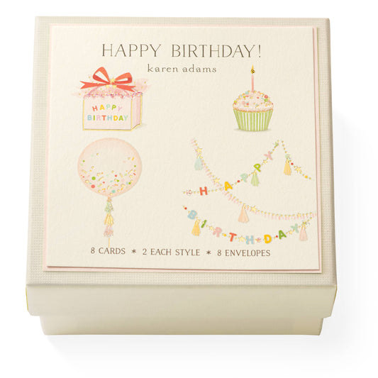 Karen Adams Happy Birthday Gift Enclosure Box