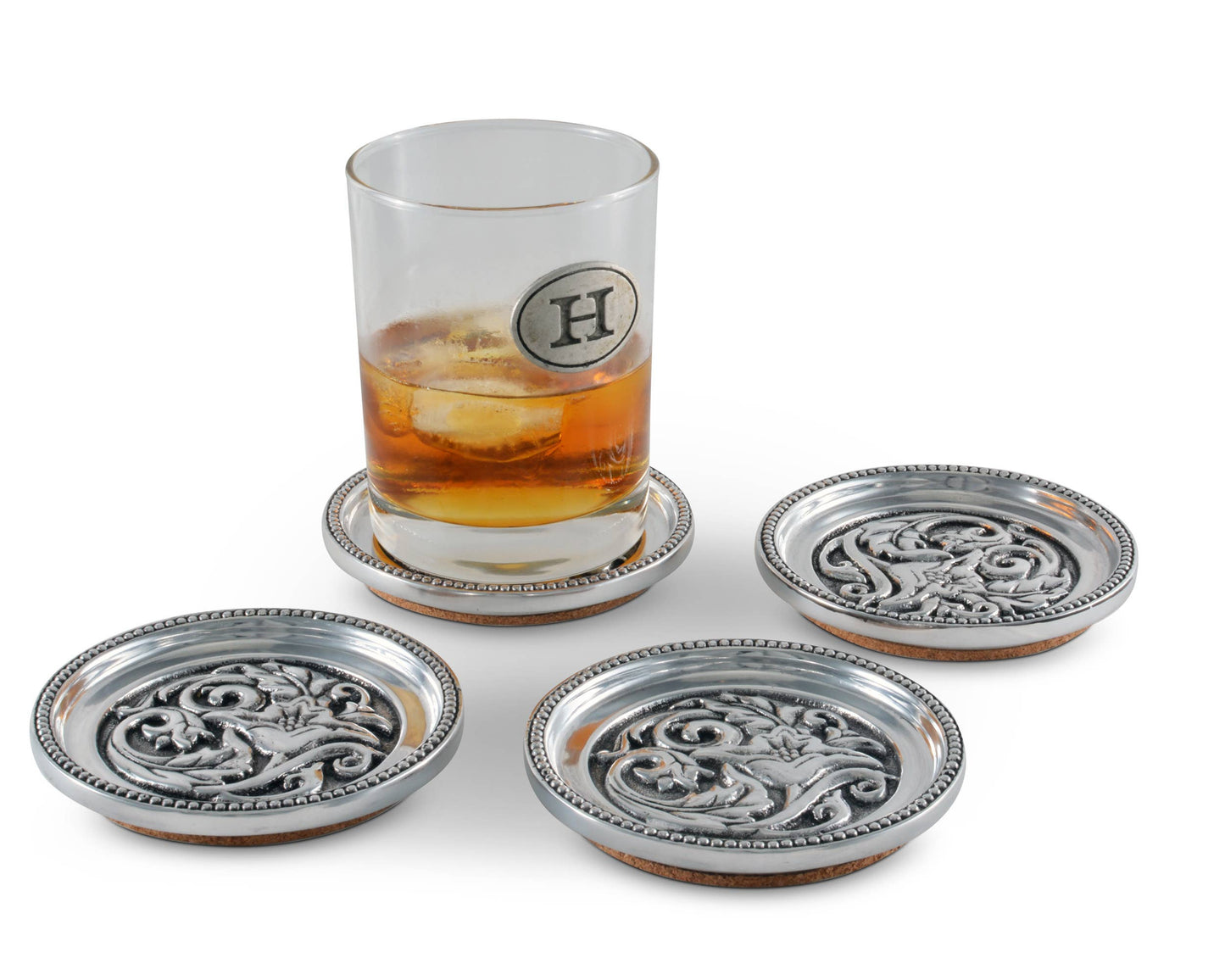 Arthur Court Concho Western Drink Coaster Set of 4