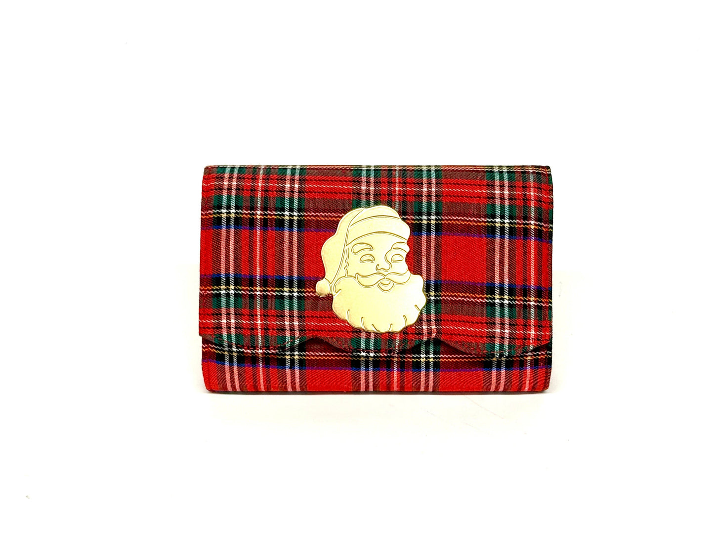 Lisi Lerch - Ruby Scalloped - Red Plaid WS Clutch