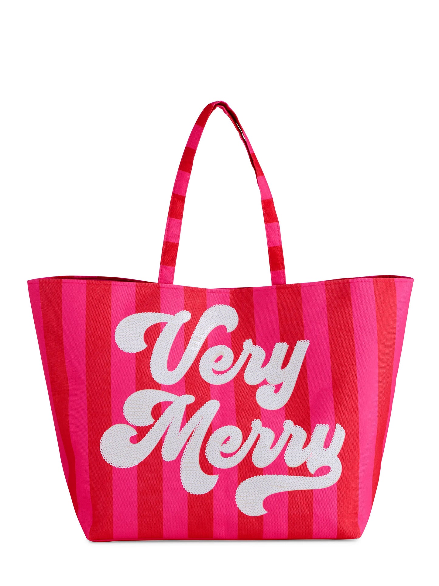 Shiraleah "VERY MERRY" GIFTING TOTE, RED