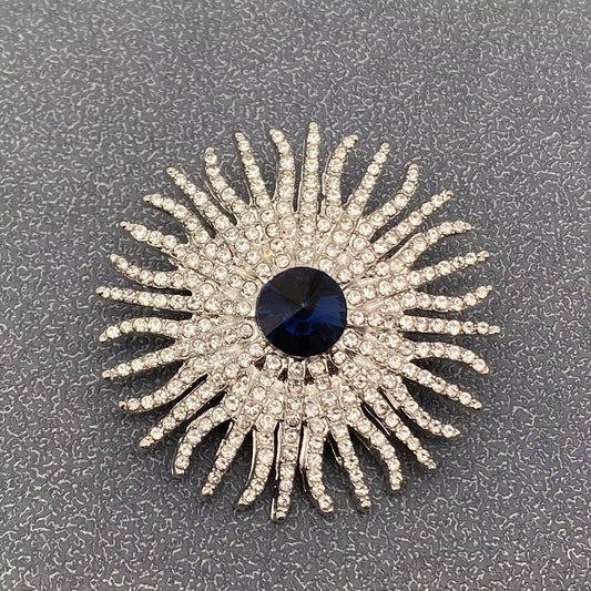 Mio Queena Silver-tone Full Rhinestone Brooch