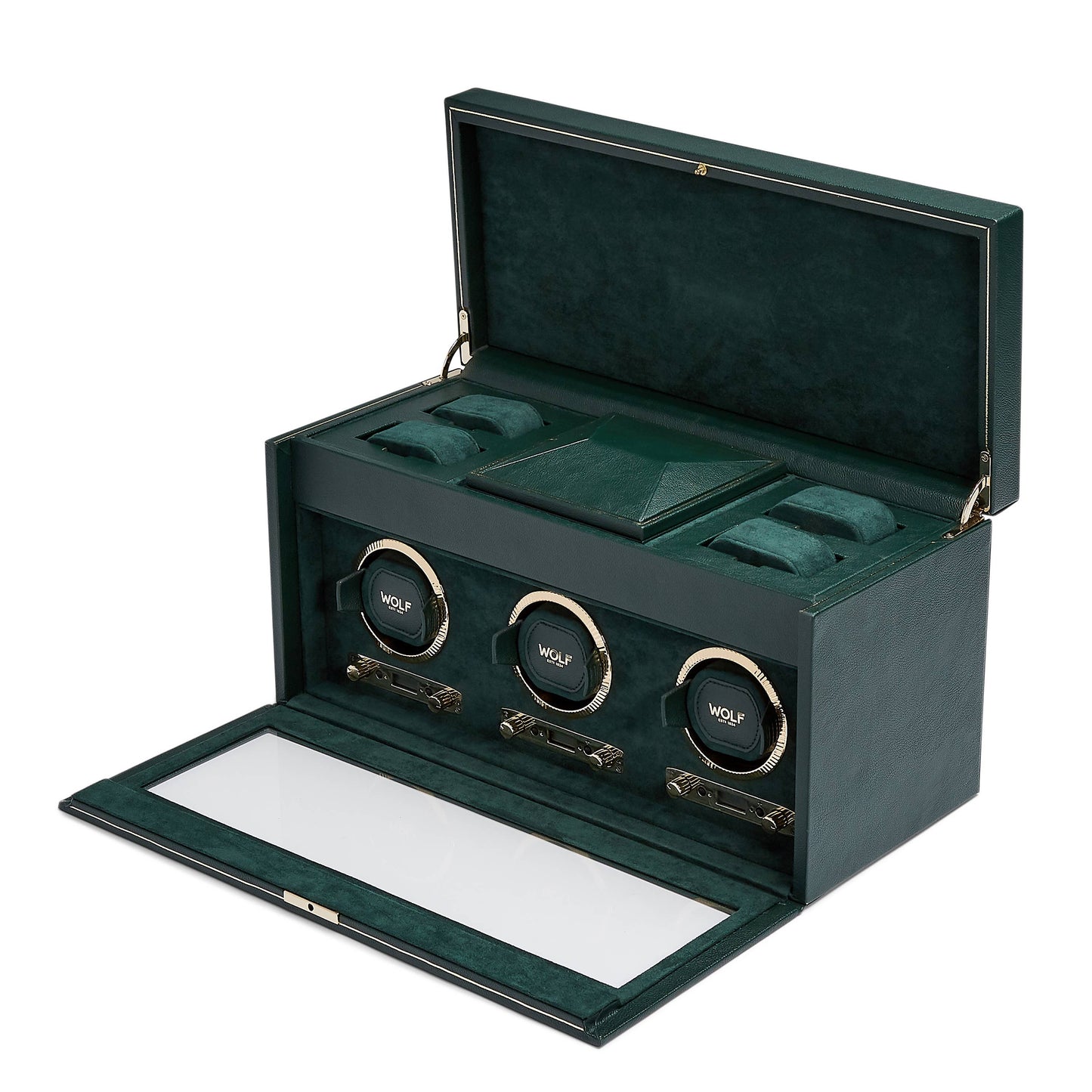 WOLF 1834 British Racing Triple Watch Winder