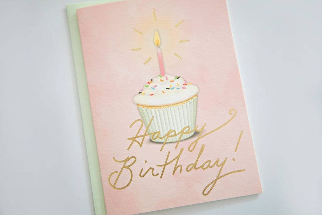 Karen Adams Golden Birthday Greeting Card
