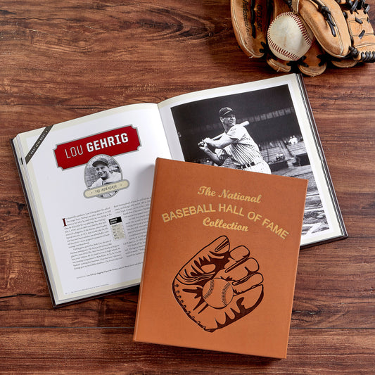 Graphic Image " The National Baseball Hall of Fame Collection" Leather Bound Book