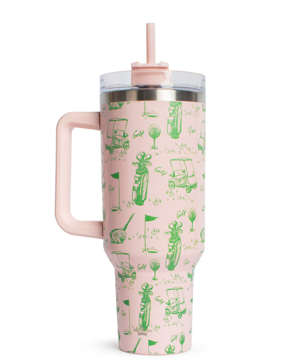 Royal Standard On Par Tumbler Light Pink/Green 40oz