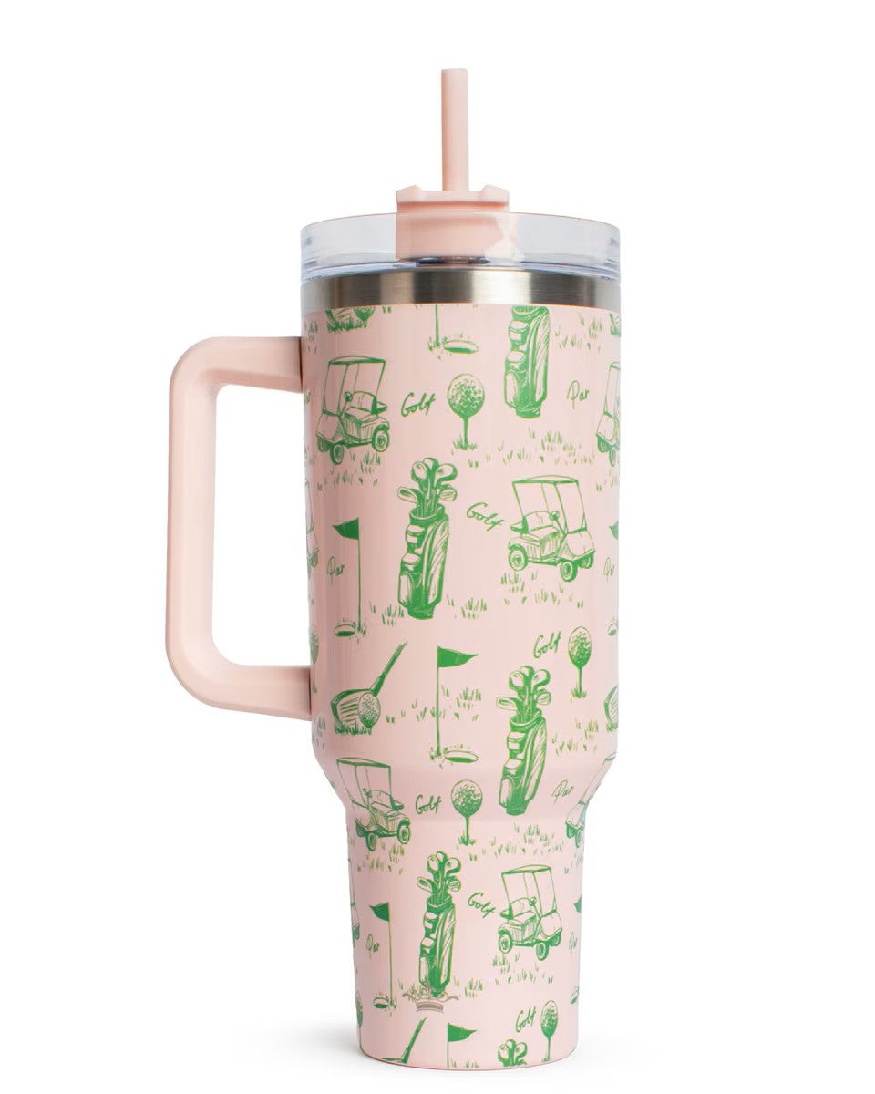 Royal Standard On Par Tumbler Light Pink/Green 40oz