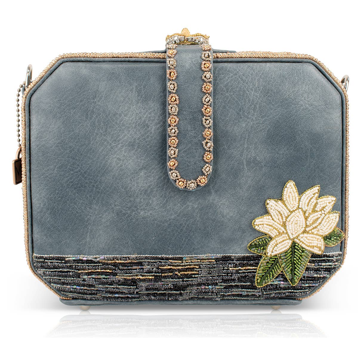 Mary Frances Swan Princess Hard Sided Ivory Swan Handbag