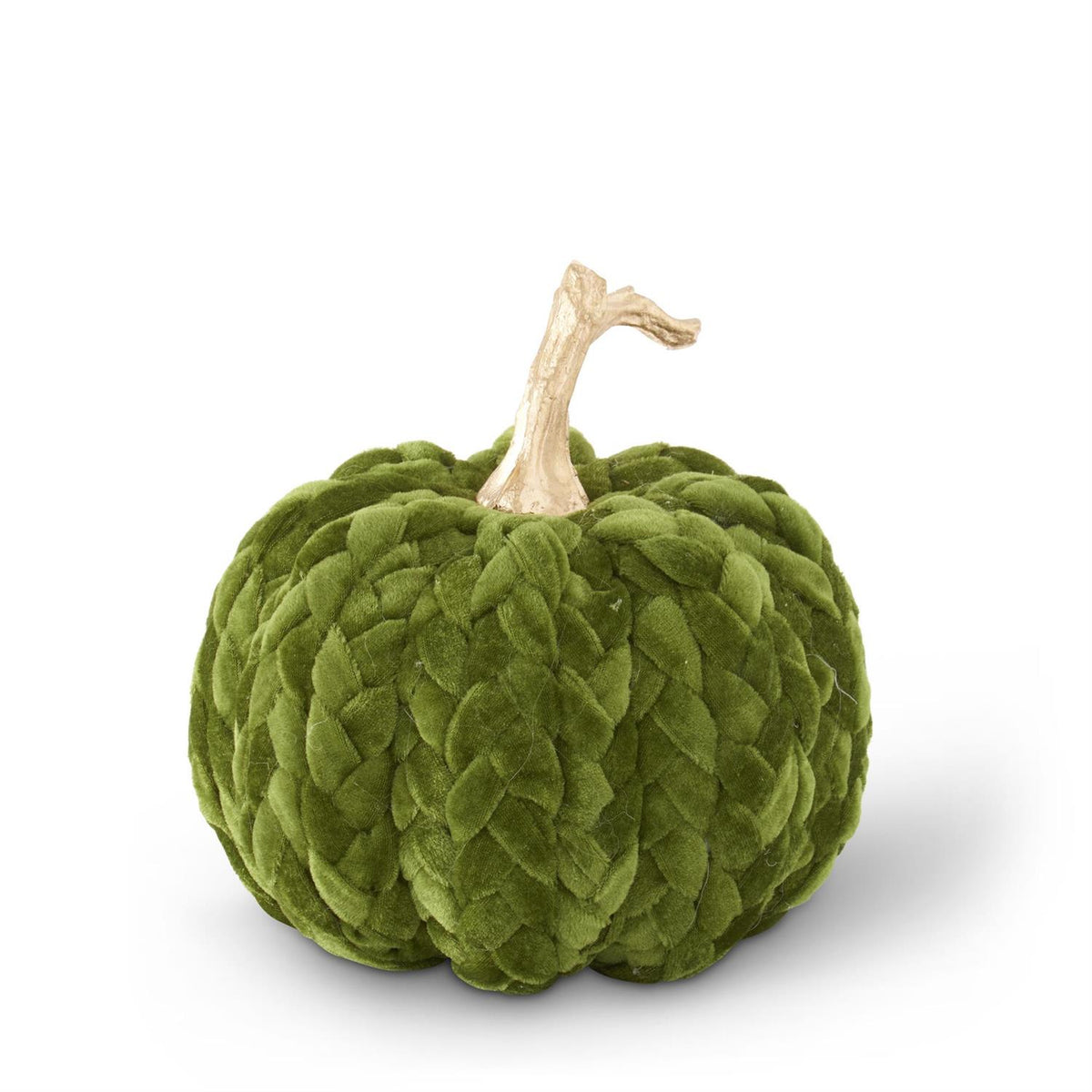 K&K Interiors Green Braided Pumpkin