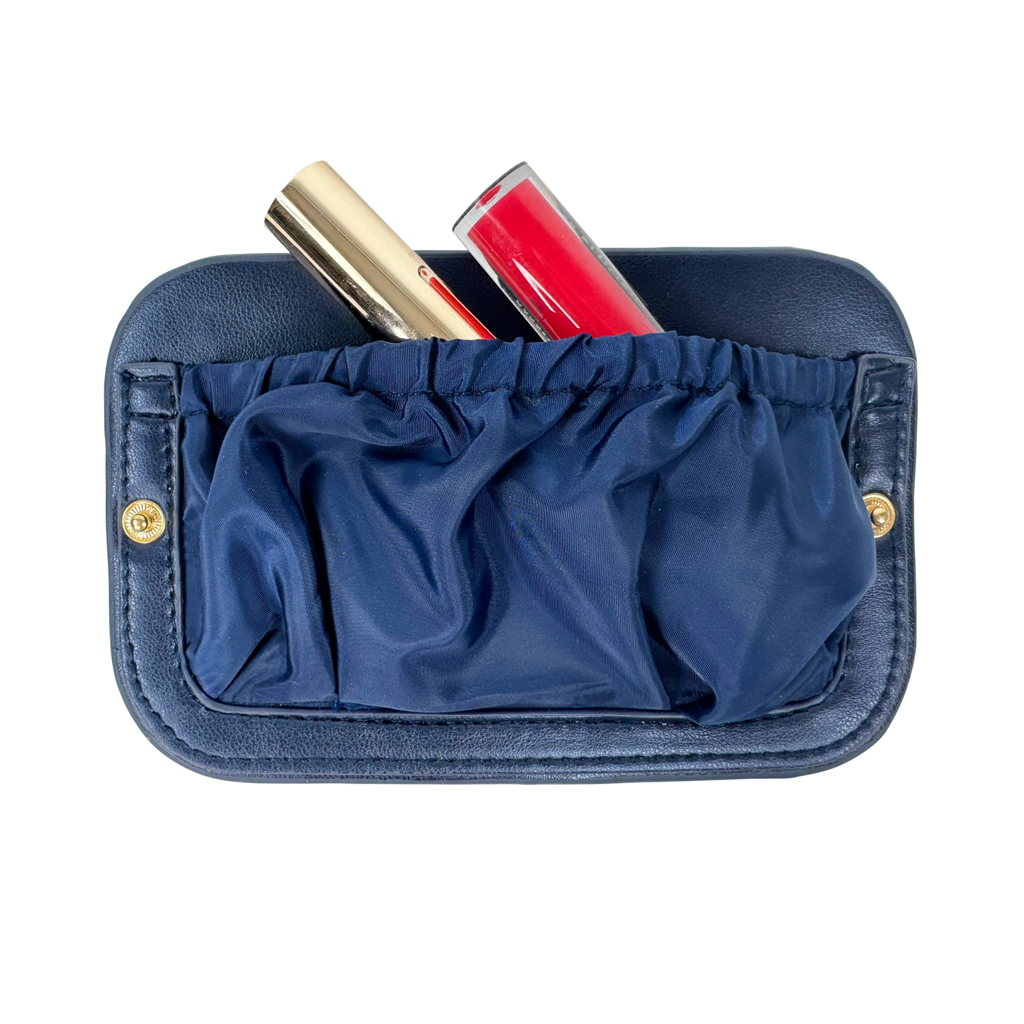 PurseN LITTMINI • Lighted Mirror Case • Navy Pearl