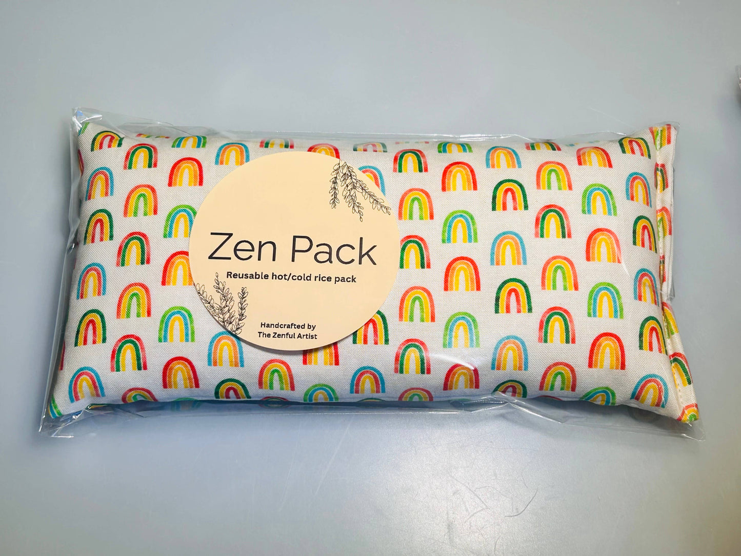 Reusable Hot/Cold Rice Pack - Rainbows