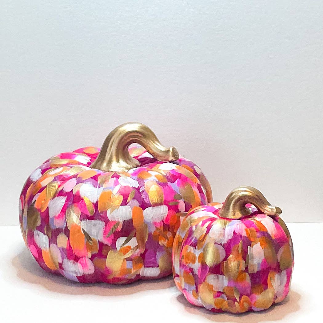 Jessica Reynolds Large Pink Abstract Pumpkin