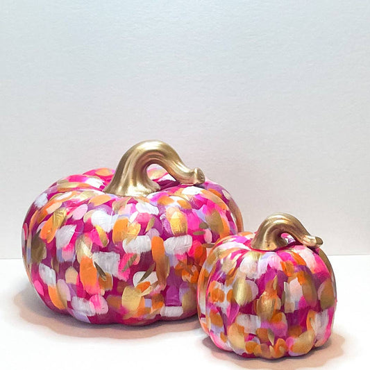 Jessica Reynolds Large Pink Abstract Pumpkin