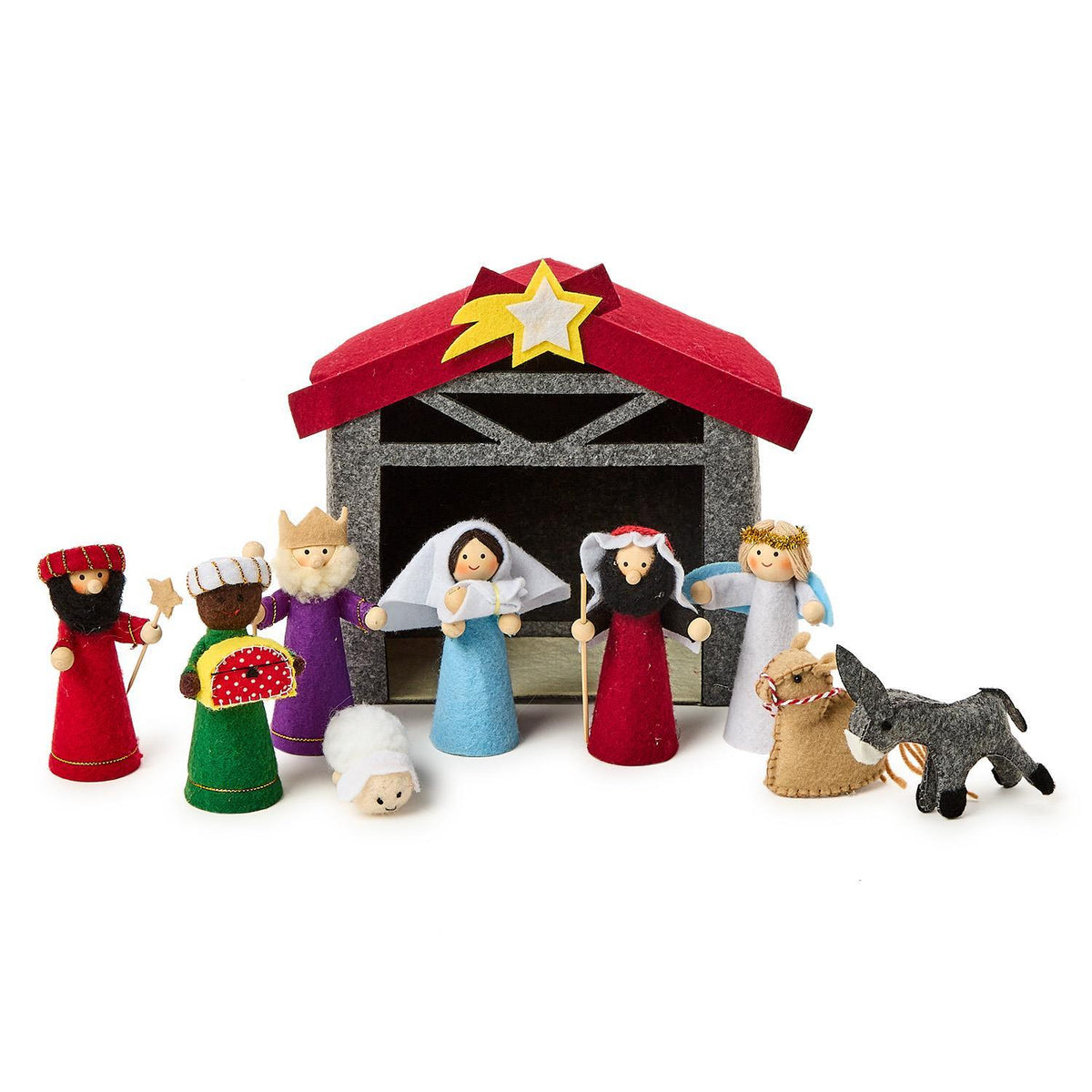 Cupcakes & Cartwheels Handcrafted Felt Nativity Set