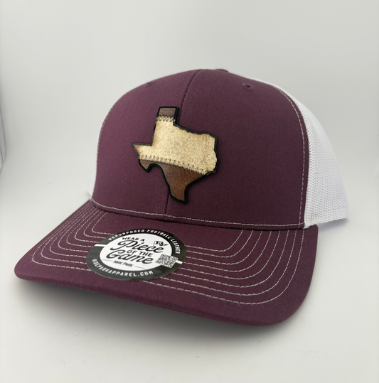 Hide Park The Lone Stripe State Football Leather Hat