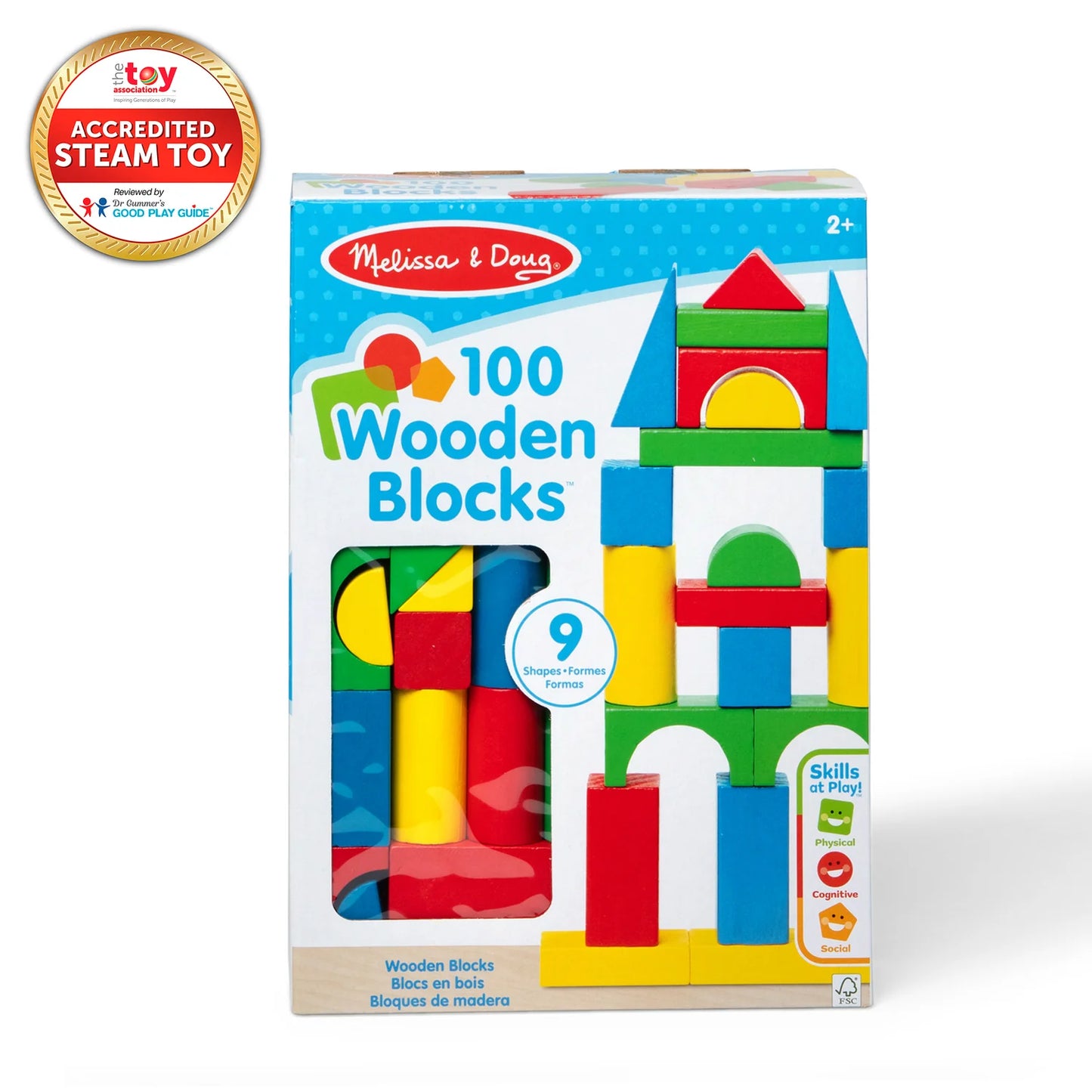 Melissa & Doug 100 Wood Block Set