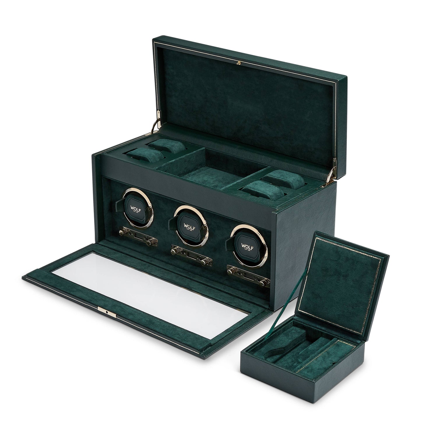WOLF 1834 British Racing Triple Watch Winder