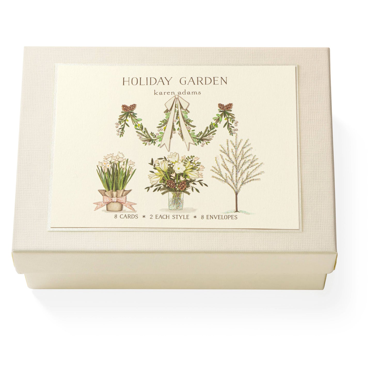 Karen Adams Holiday Garden Note Card Box