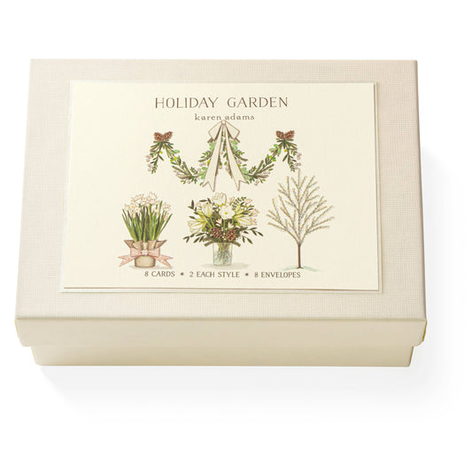 Karen Adams Holiday Garden Note Card Box