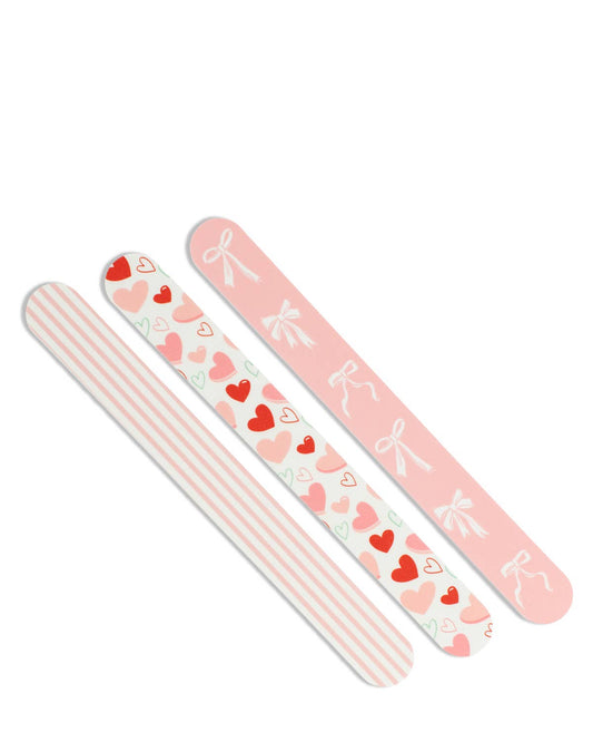 Royal Standard All You Need is Love Nail Files  Light Pink/Multi   7x1x.16 Set of 3