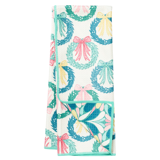 Once Again Home Anywhere Towel Reversible - RJW Neighbors Wreath