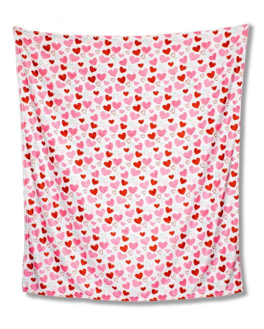 Royal Standard All You Need is Love Throw/Pink/Multi   50x60