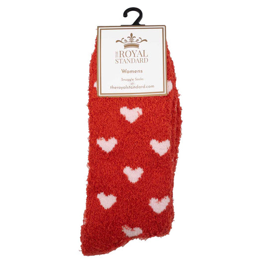 Royal Standard Women's Hearts Snuggle Socks   Red/Pink   One Size