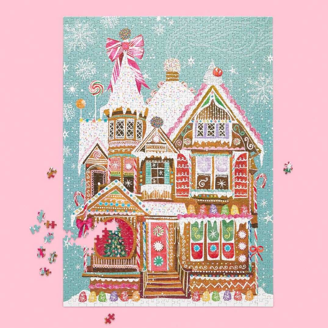 WerkShoppe Gingerbread House 1000 Piece Christmas Puzzle