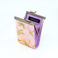 Butterfly & Dragonfly Brocade RFID Card Holder