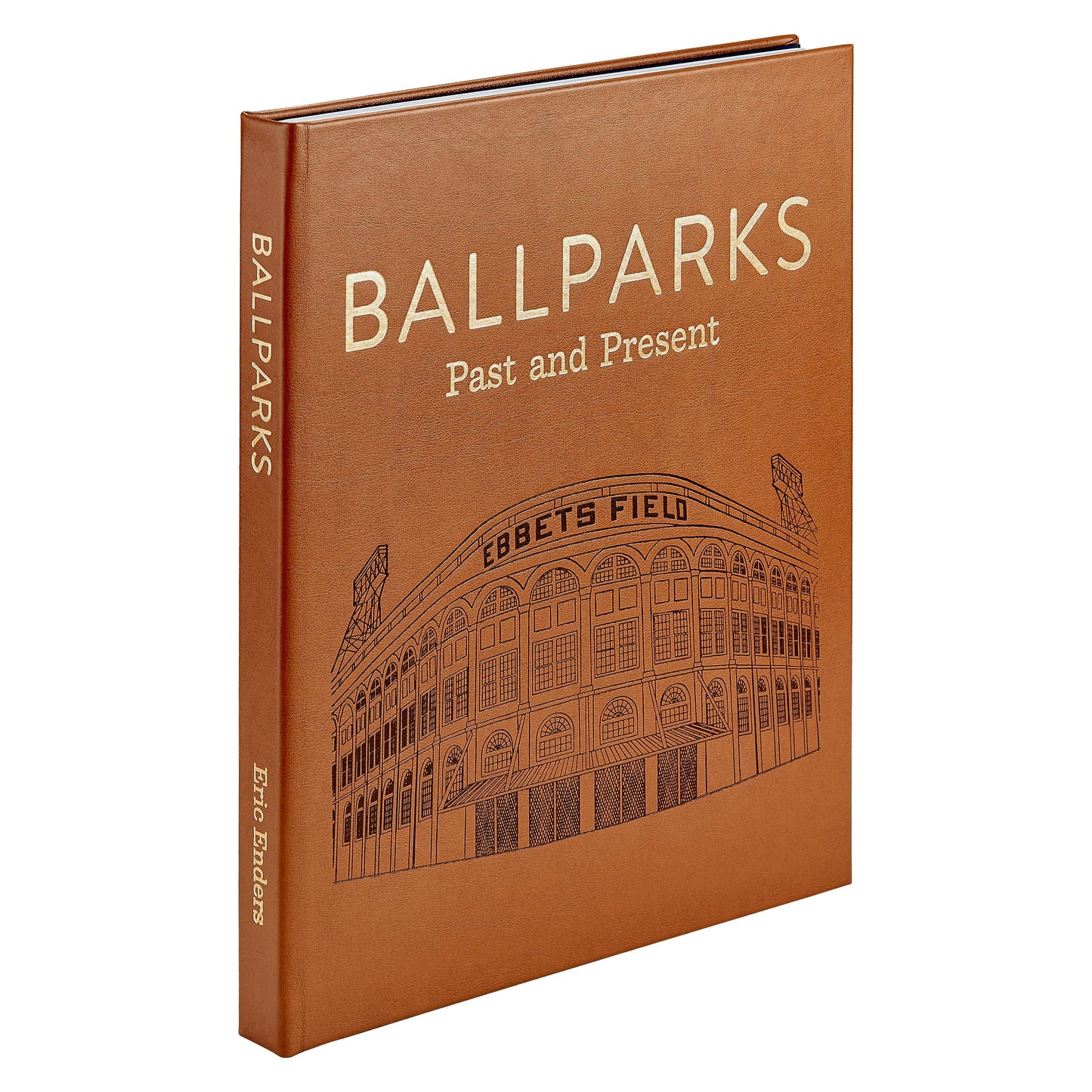 Graphic Image "Ballparks Past and Present" Leather Bound Book