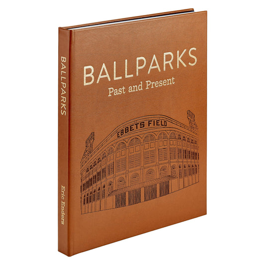 Graphic Image "Ballparks Past and Present" Leather Bound Book