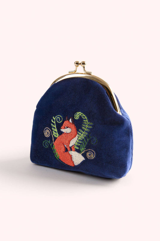 Velvet Coin Purse - Elegant Fox, by Powder Designs