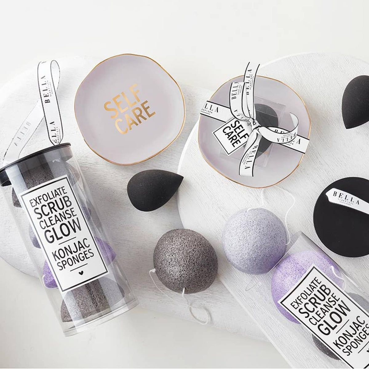 Bella Sleep + Spa Facial Konjac Sponges - Lilac Ash