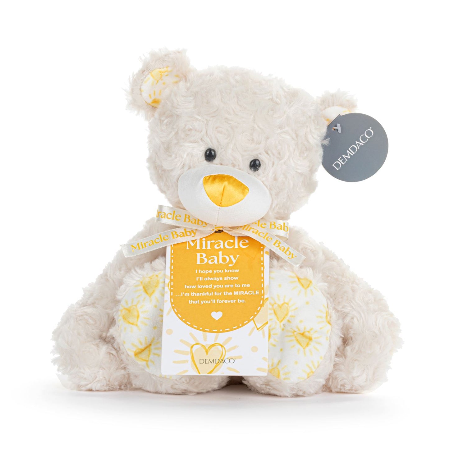 Demdaco Miracle Baby Bear Plush Bear