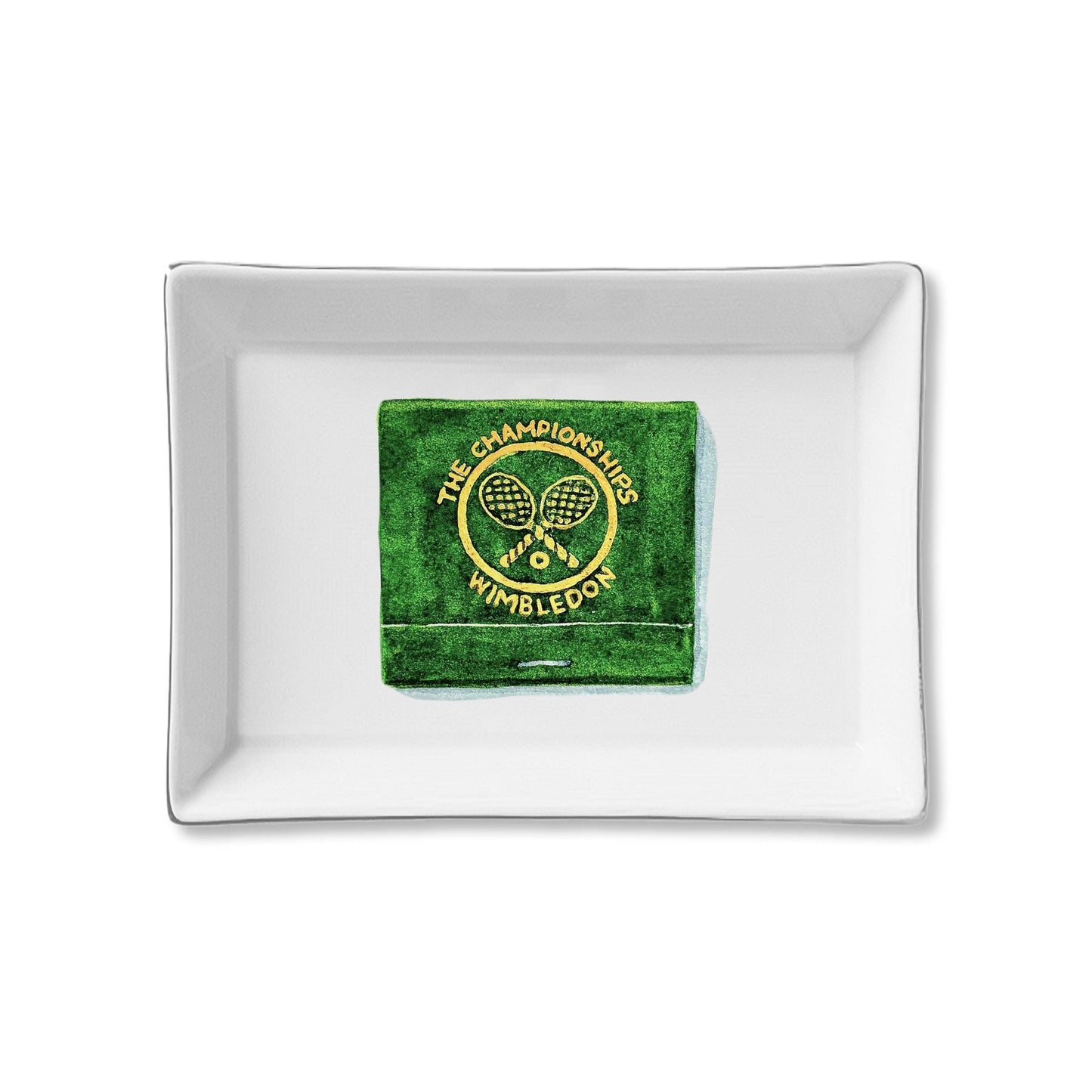 Toss Designs Ceramic Tray - Wimbledon Matchbook