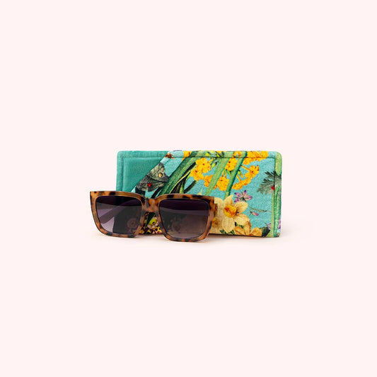 Velvet Sunglasses Pouch - Spring Flora, by Powder Designs