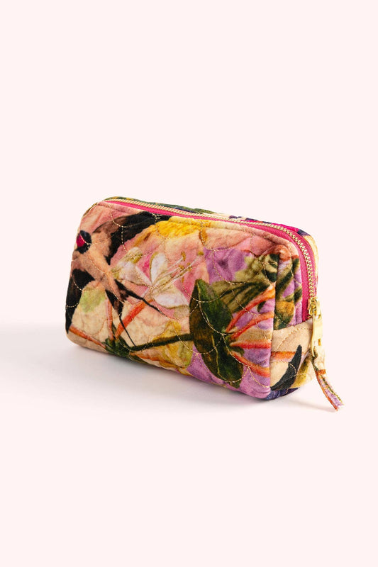 Quilted Vanity Bag - Cream Posy, by Powder Designs